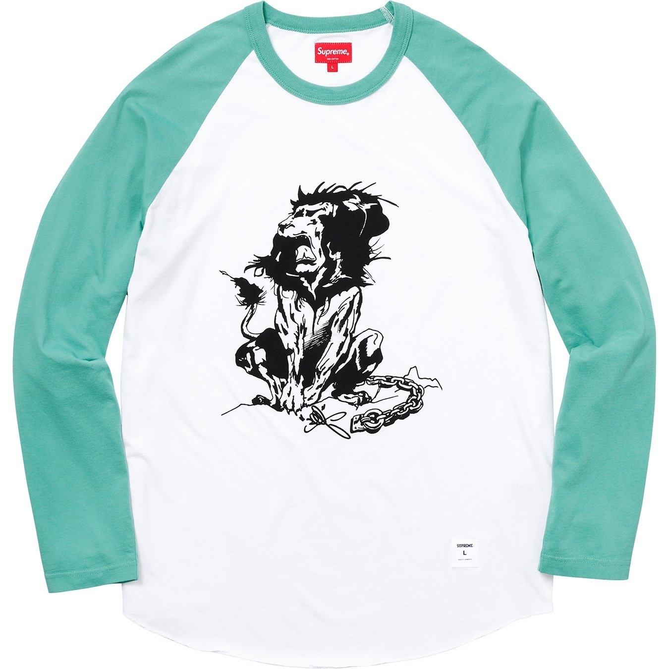 Lion Raglan Baseball Top view 3